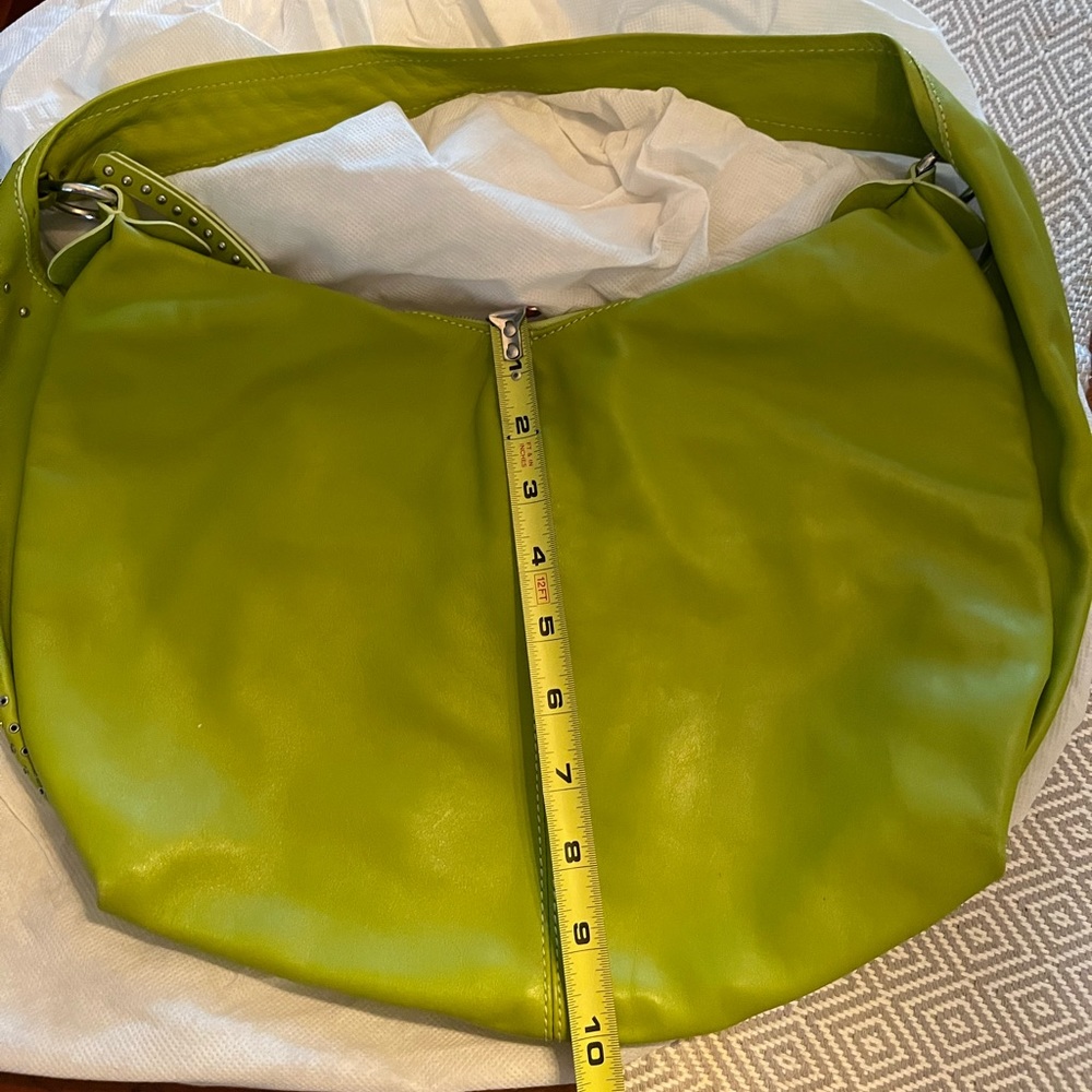 Nicoli Green Hobo/Shoulder Bag Purse with Studs - Picture 7 of 8